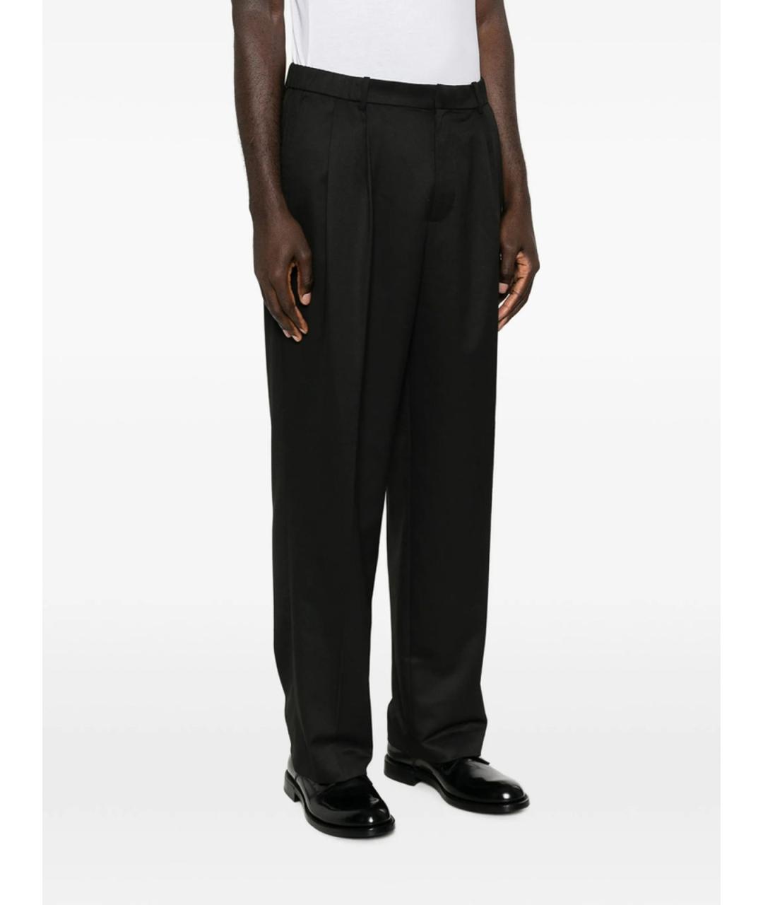 CALVIN KLEIN Черные полиэстеровые повседневные брюки, фото 3