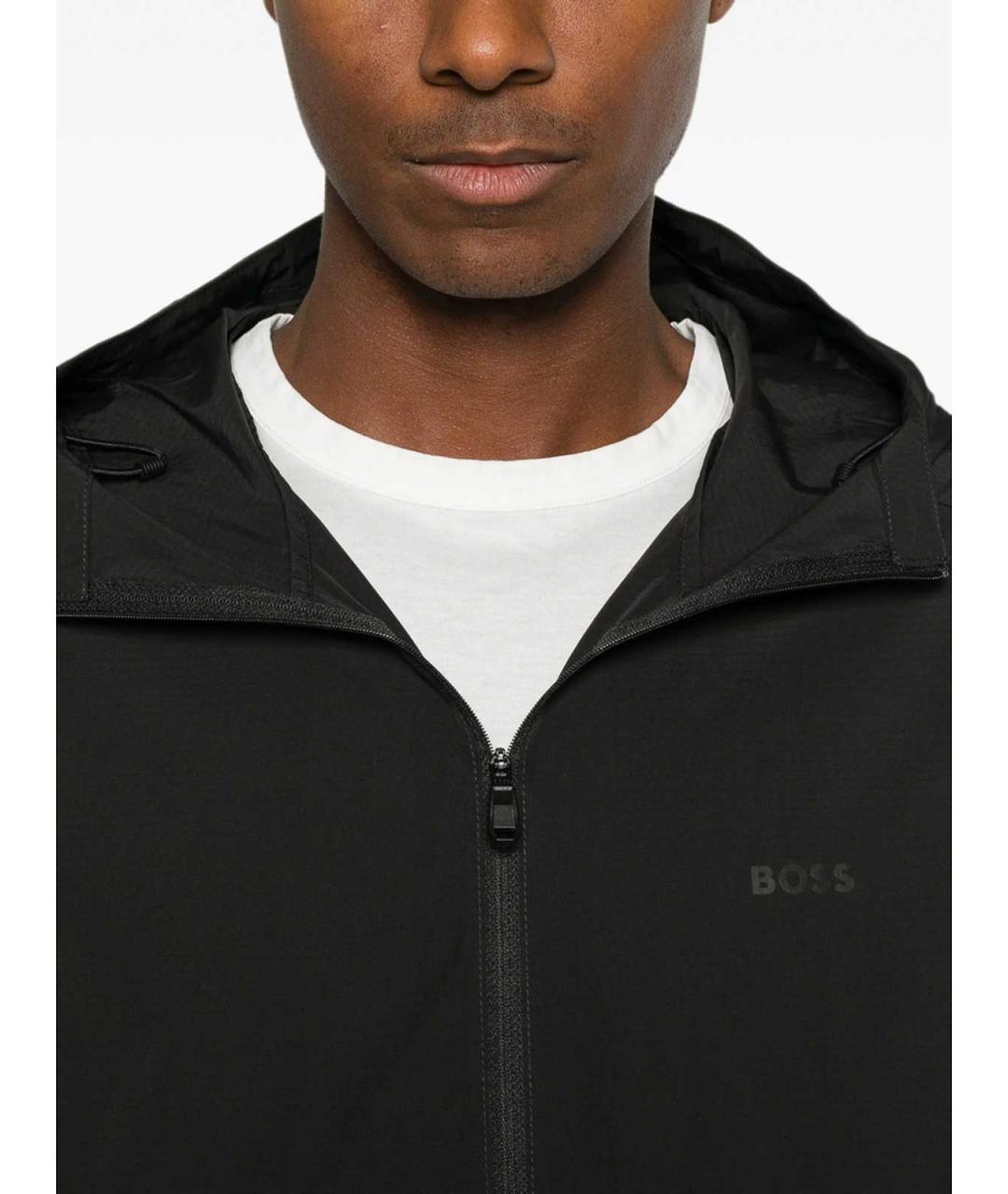 HUGO BOSS Черная полиэстеровая куртка, фото 5