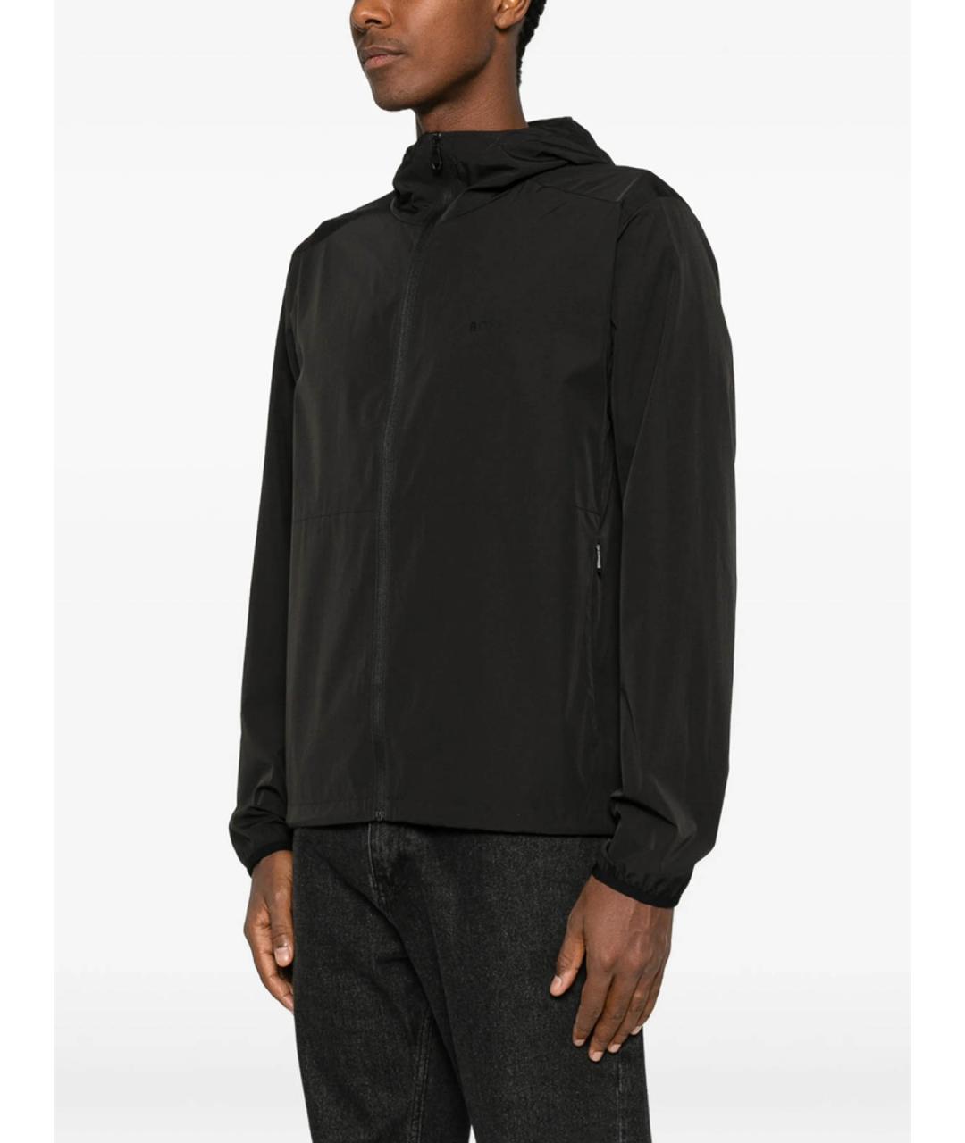 HUGO BOSS Черная полиэстеровая куртка, фото 3