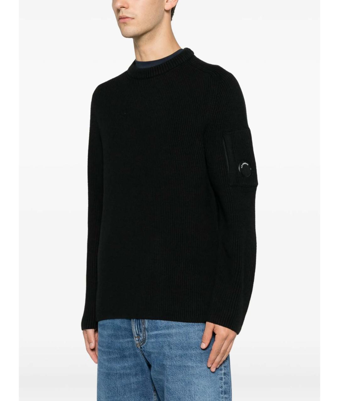 CP COMPANY Черный хлопковый джемпер / свитер, фото 4