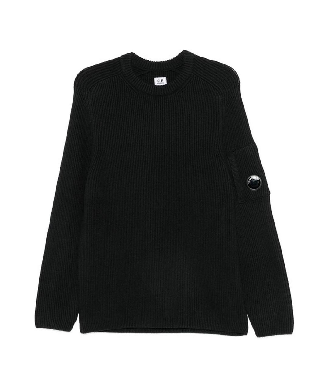 CP COMPANY Черный хлопковый джемпер / свитер, фото 1