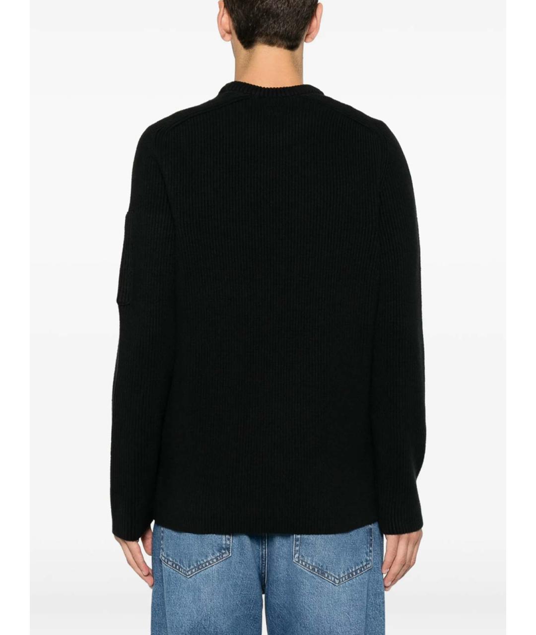 CP COMPANY Черный хлопковый джемпер / свитер, фото 2