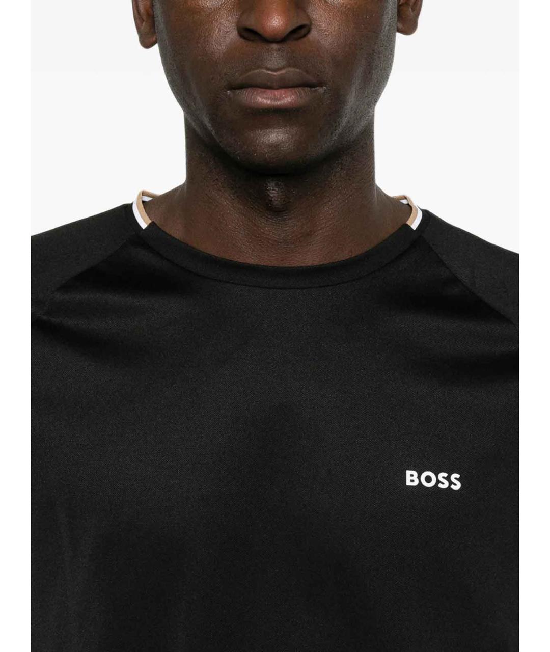 HUGO BOSS Черная футболка, фото 4