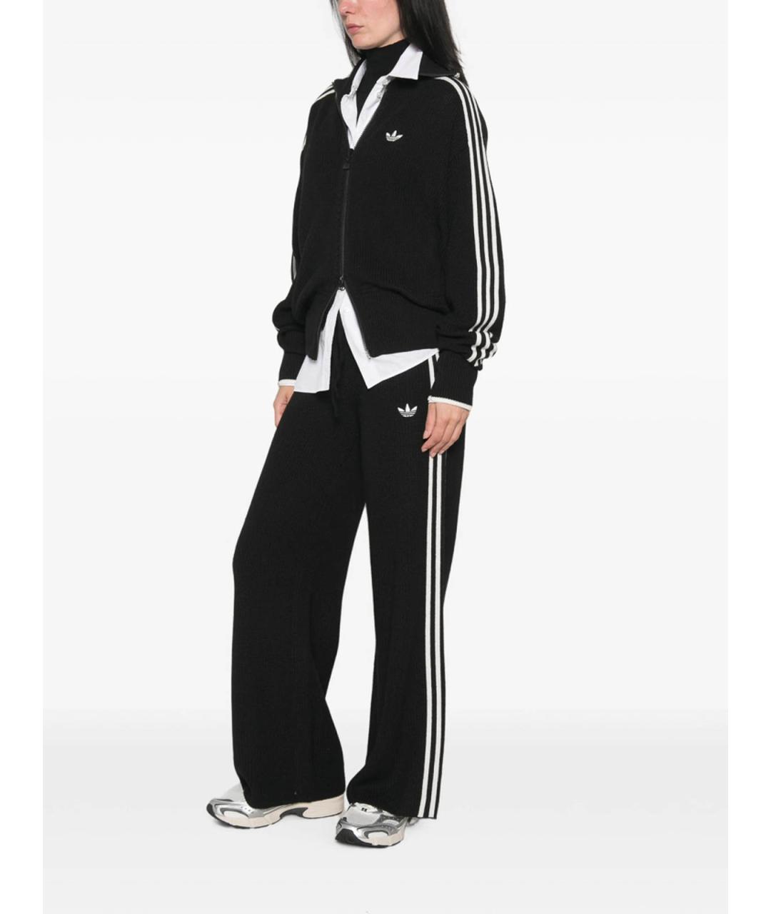 ADIDAS Черные полиэстеровые спортивные брюки и шорты, фото 3