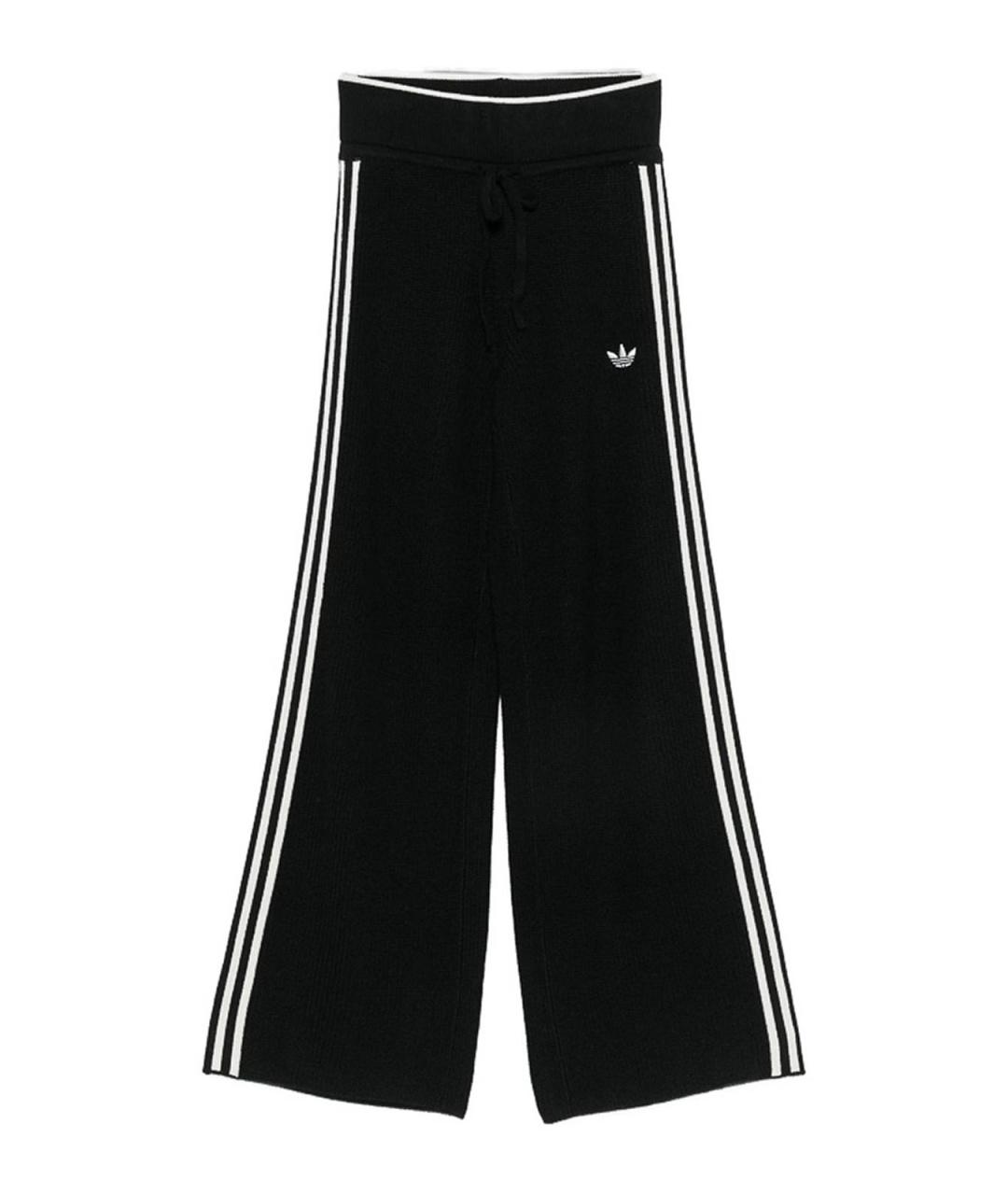 ADIDAS Черные полиэстеровые спортивные брюки и шорты, фото 1