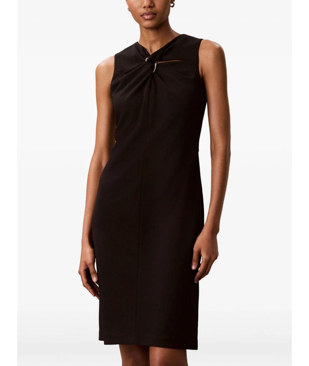 CALVIN KLEIN Черное повседневное платье, фото 5