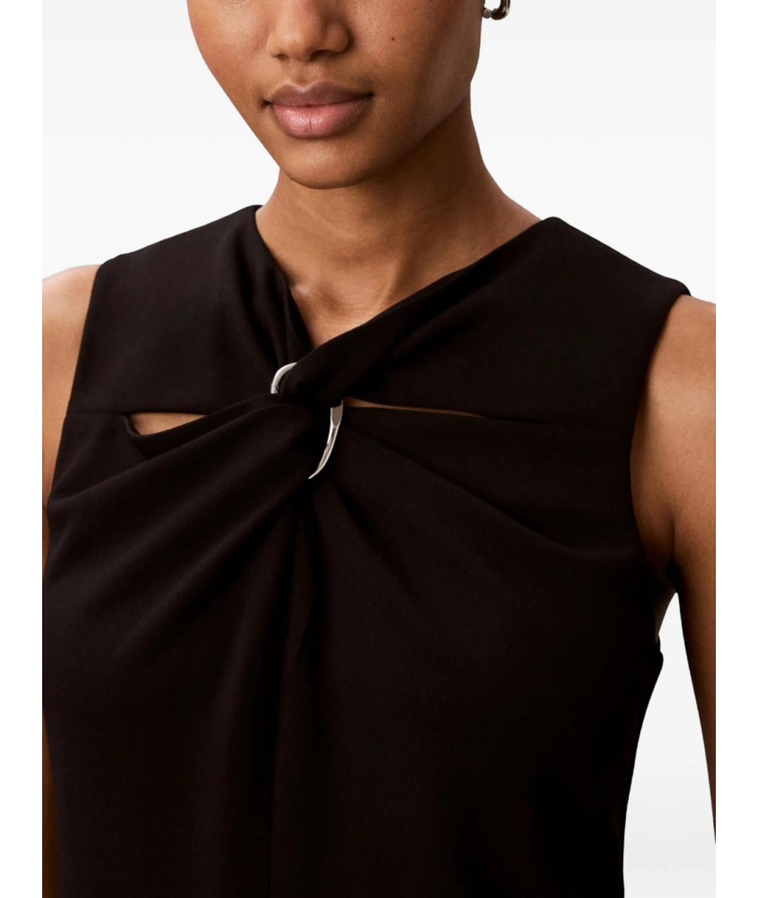 CALVIN KLEIN Черное повседневное платье, фото 2