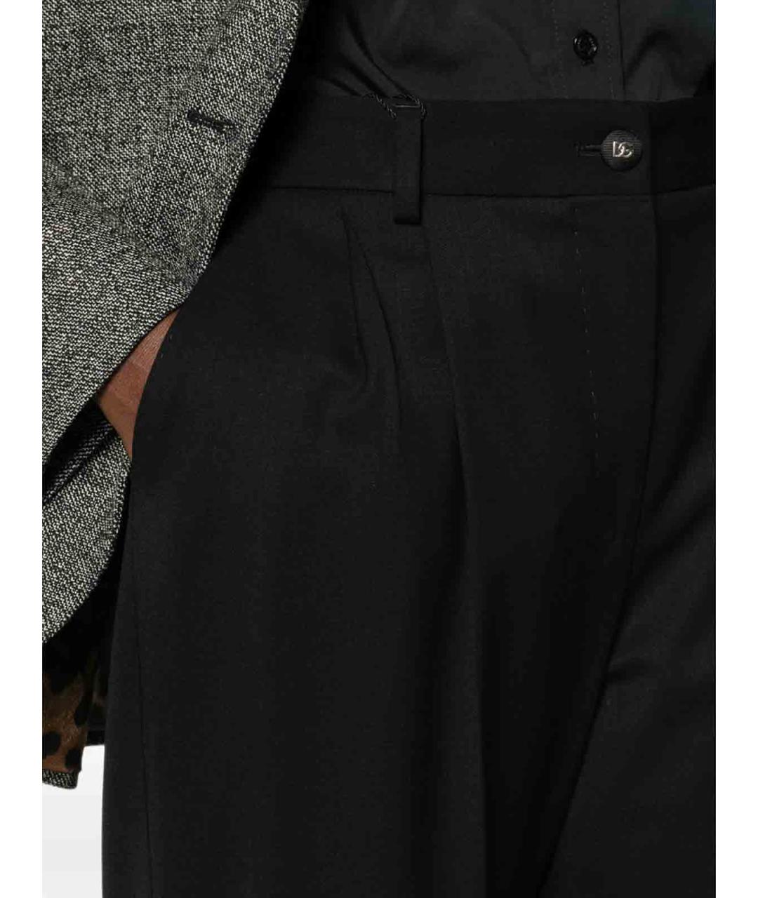 DOLCE&GABBANA Черные брюки широкие, фото 4
