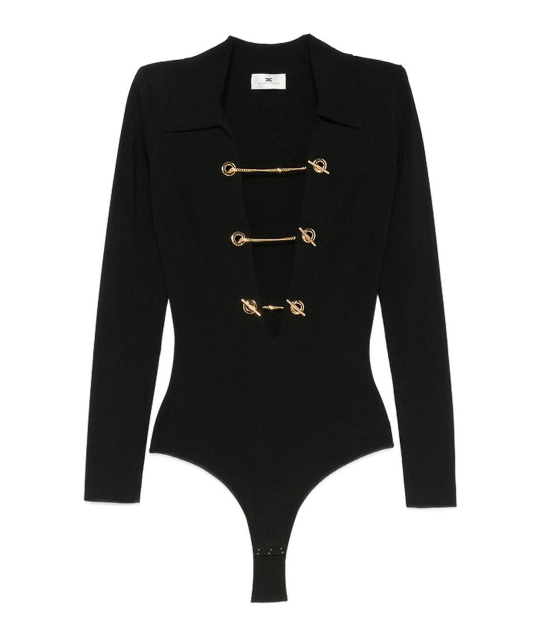 ELISABETTA FRANCHI Черное боди, фото 1