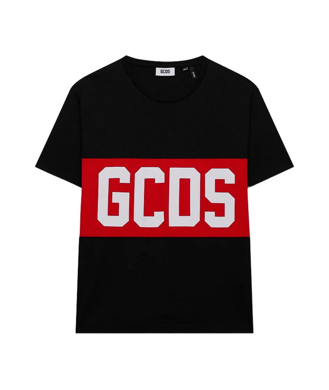 GCDS Черная хлопковая футболка, фото 1