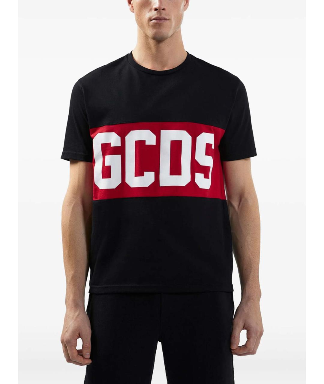 GCDS Черная хлопковая футболка, фото 2