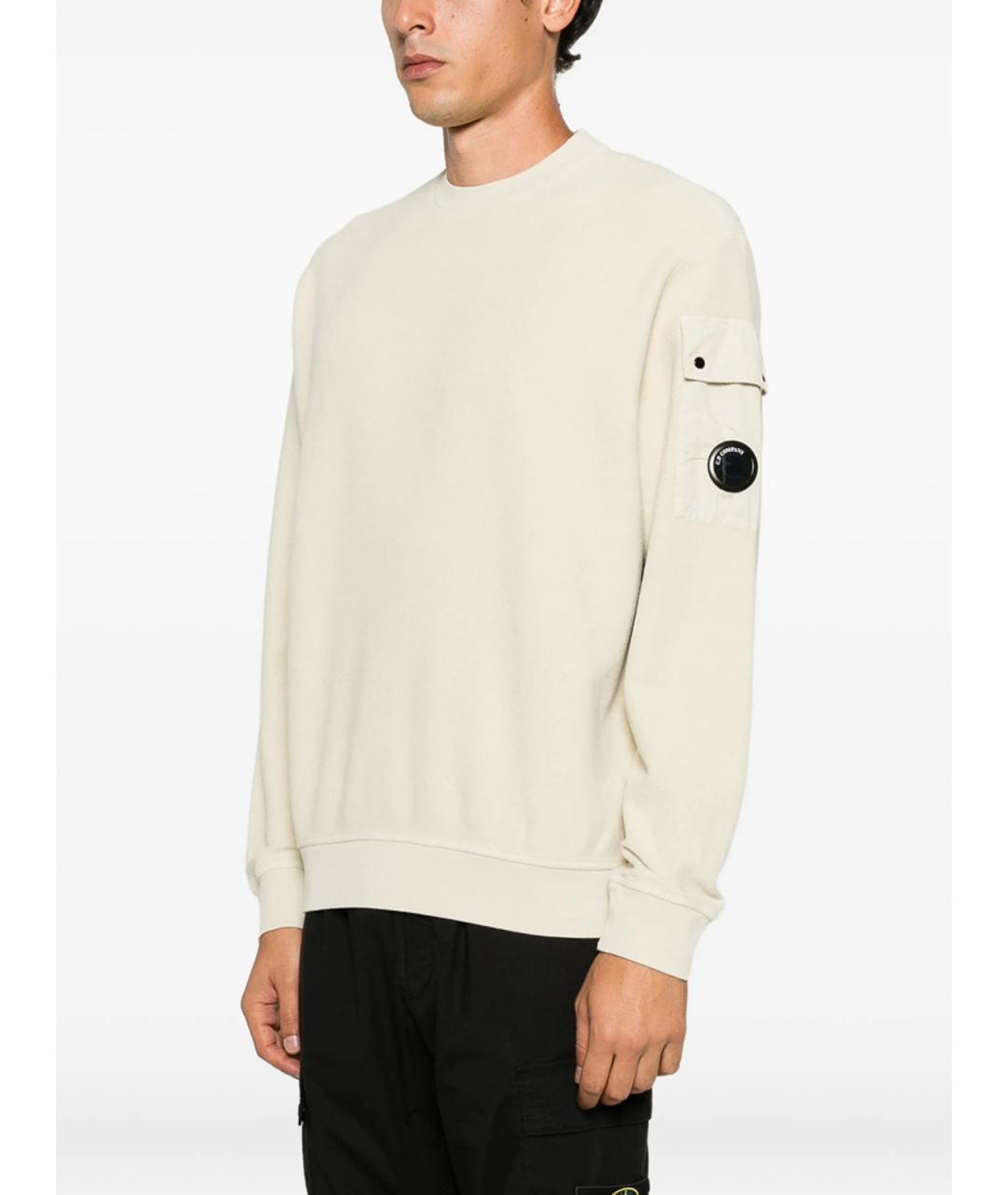 CP COMPANY Бежевый хлопковый джемпер / свитер, фото 4