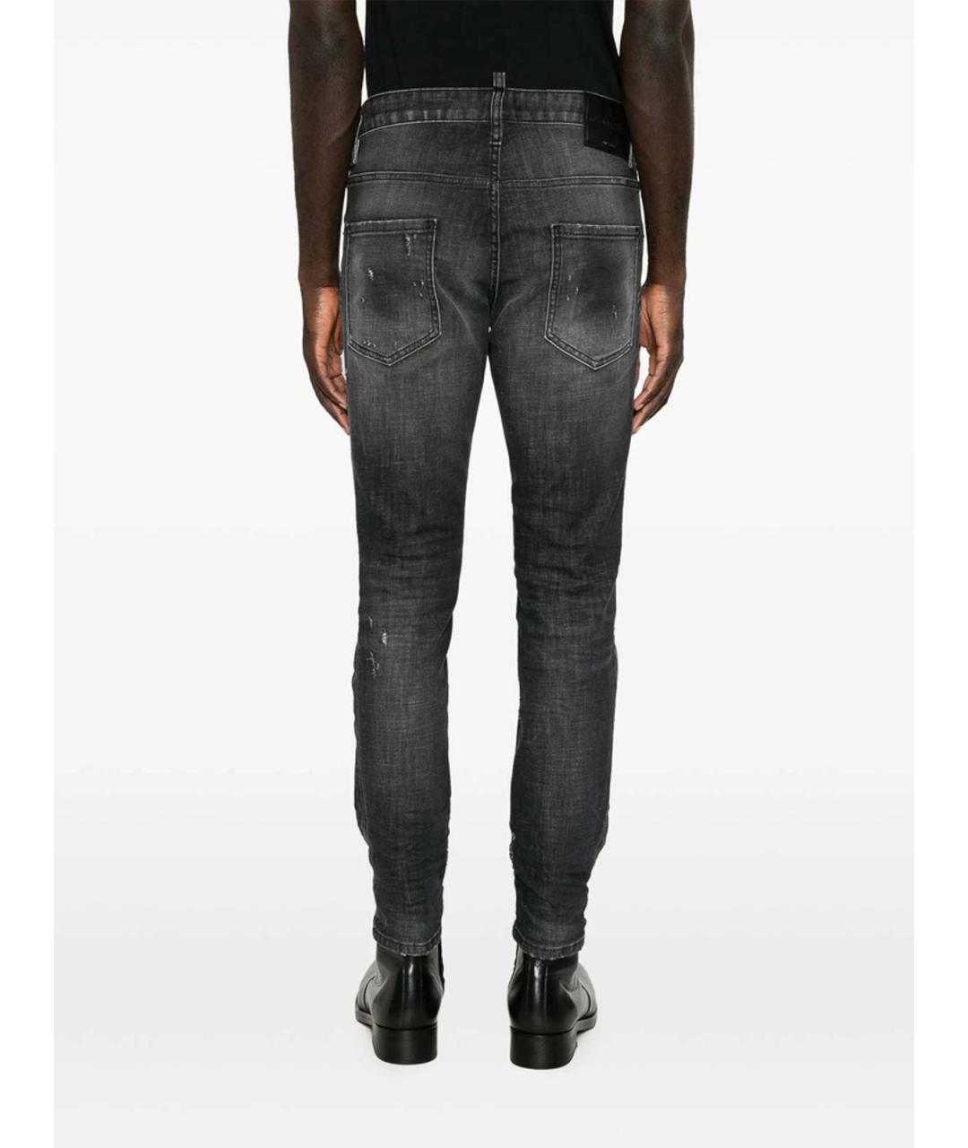 DSQUARED2 Черные хлопковые джинсы скинни, фото 5