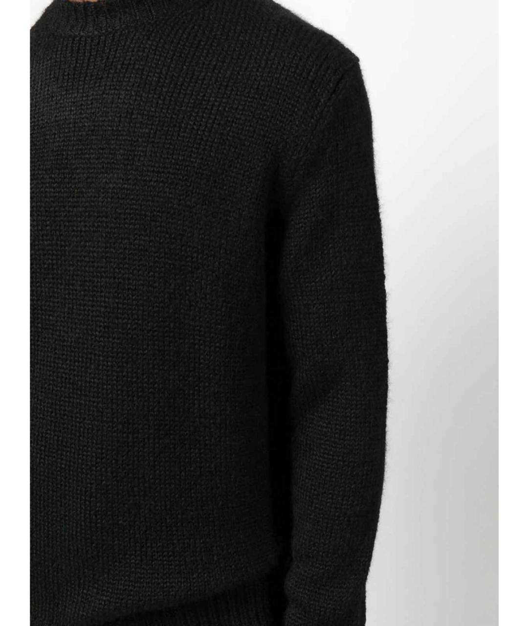 JIL SANDER Черный шерстяной джемпер / свитер, фото 3