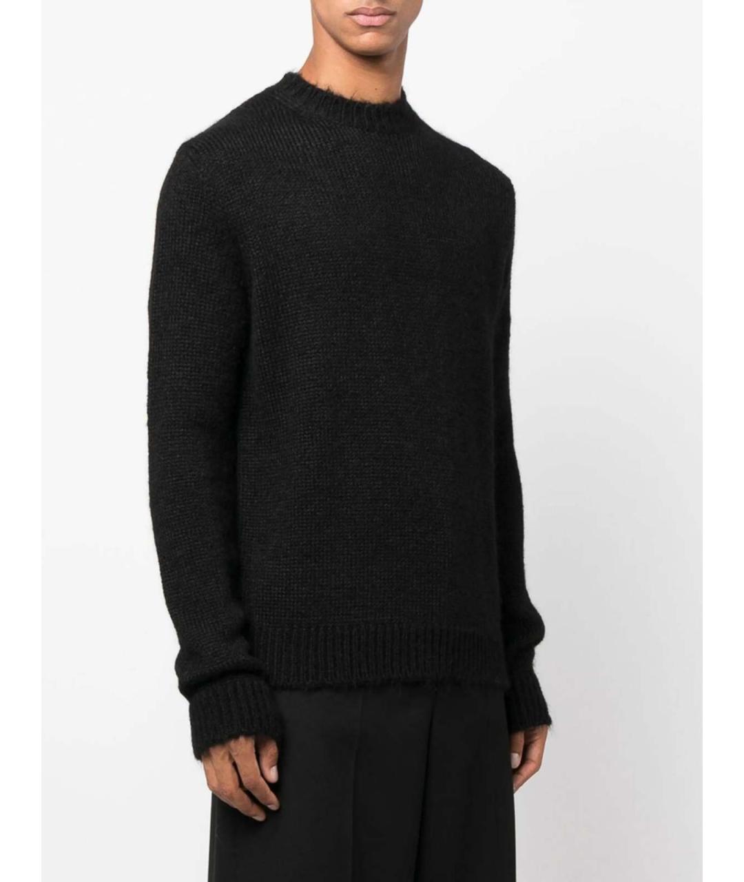 JIL SANDER Черный шерстяной джемпер / свитер, фото 4