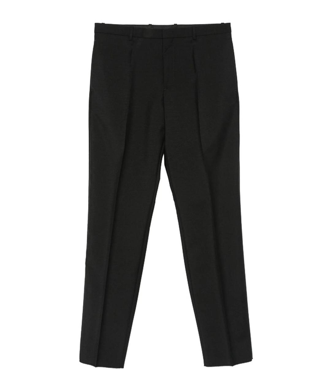 JIL SANDER Черные хлопковые повседневные брюки, фото 1