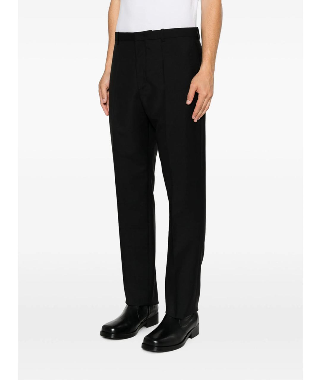 JIL SANDER Черные хлопковые повседневные брюки, фото 5