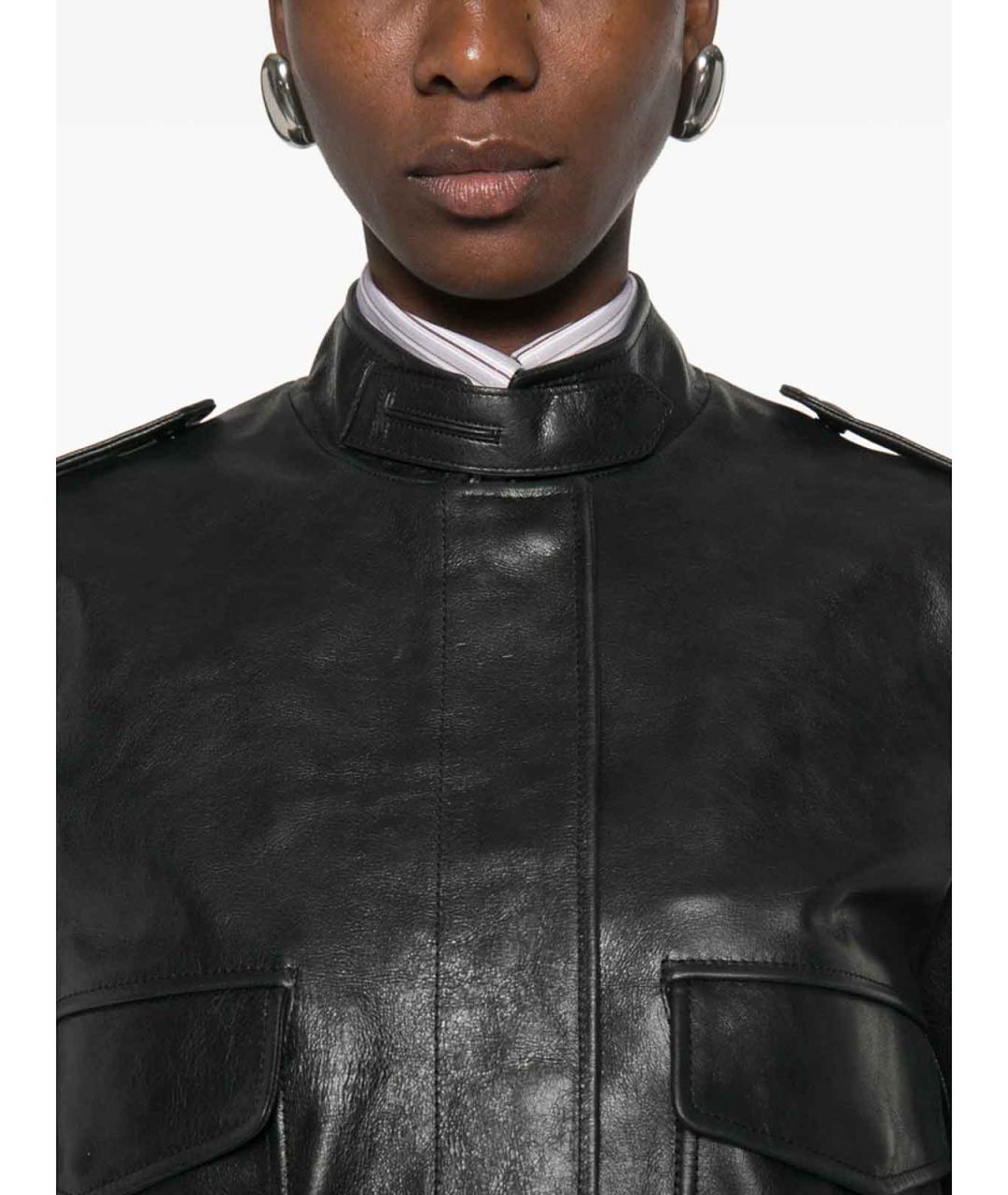 TOM FORD Черная кожаная куртка, фото 5