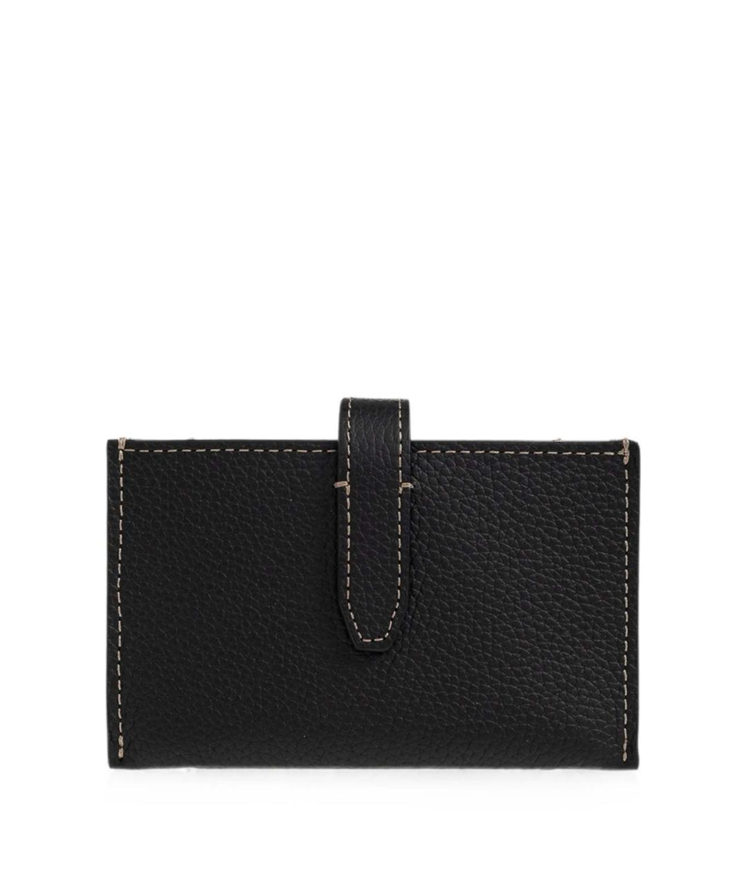 TOD'S Черный кожаный кошелек, фото 4