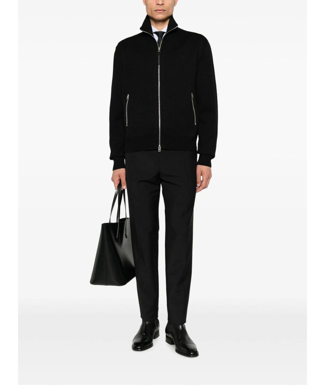 TOM FORD Черный шерстяной кардиган, фото 4