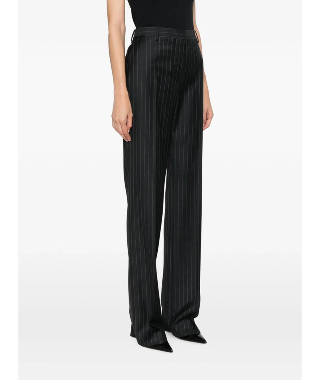 TOM FORD Черные шерстяные прямые брюки, фото 5