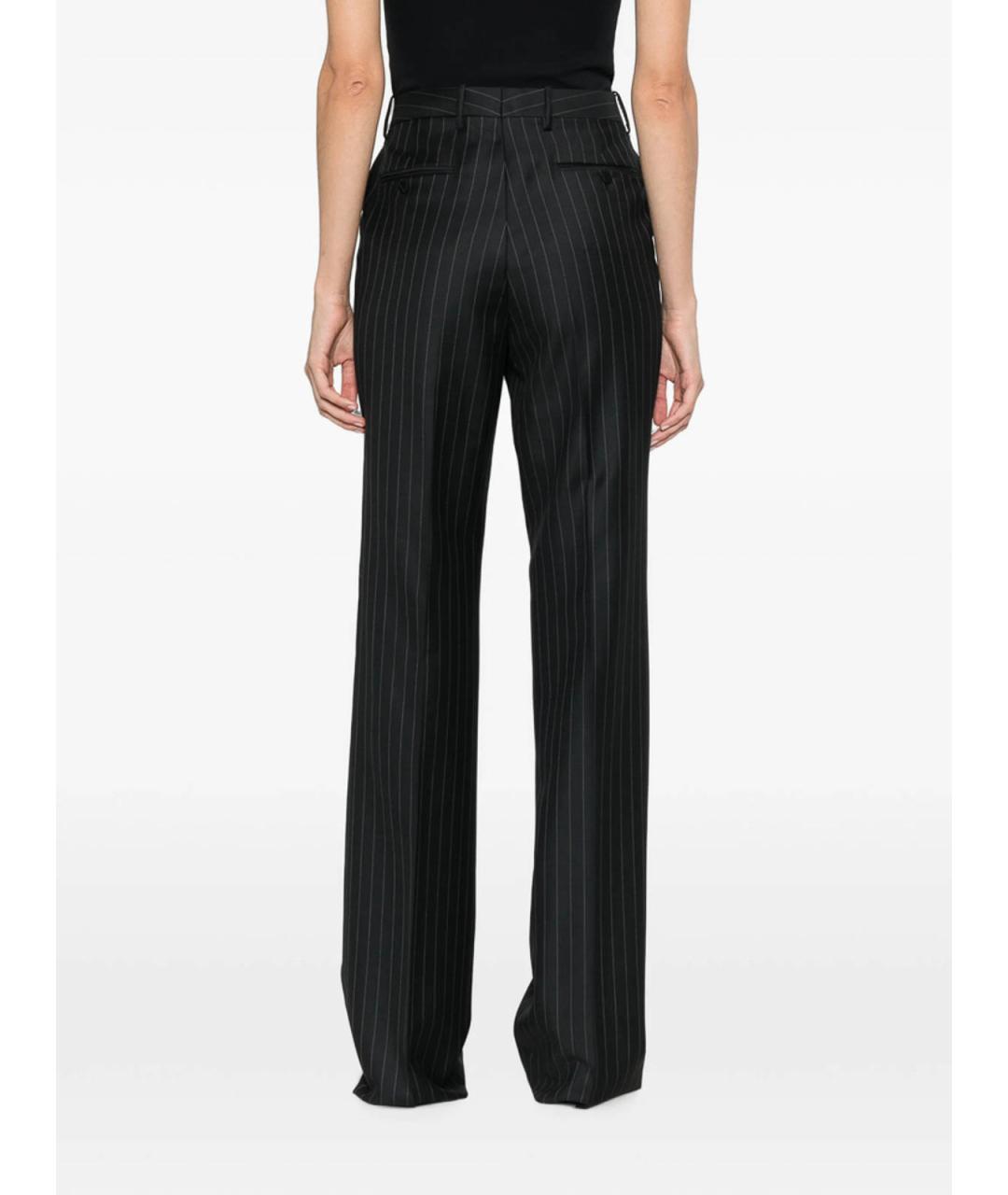 TOM FORD Черные шерстяные прямые брюки, фото 4