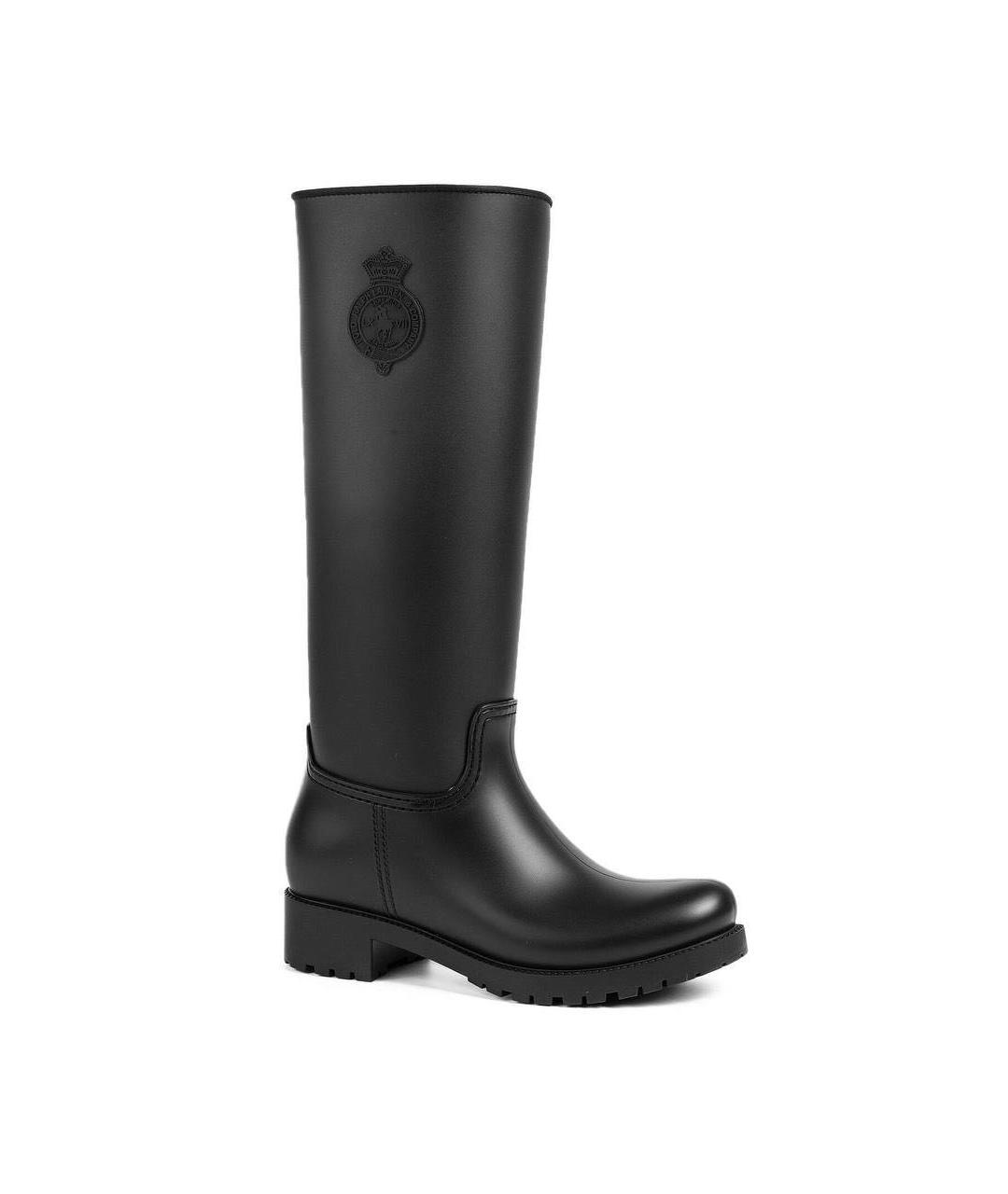 RALPH LAUREN Черные резиновые сапоги, фото 5