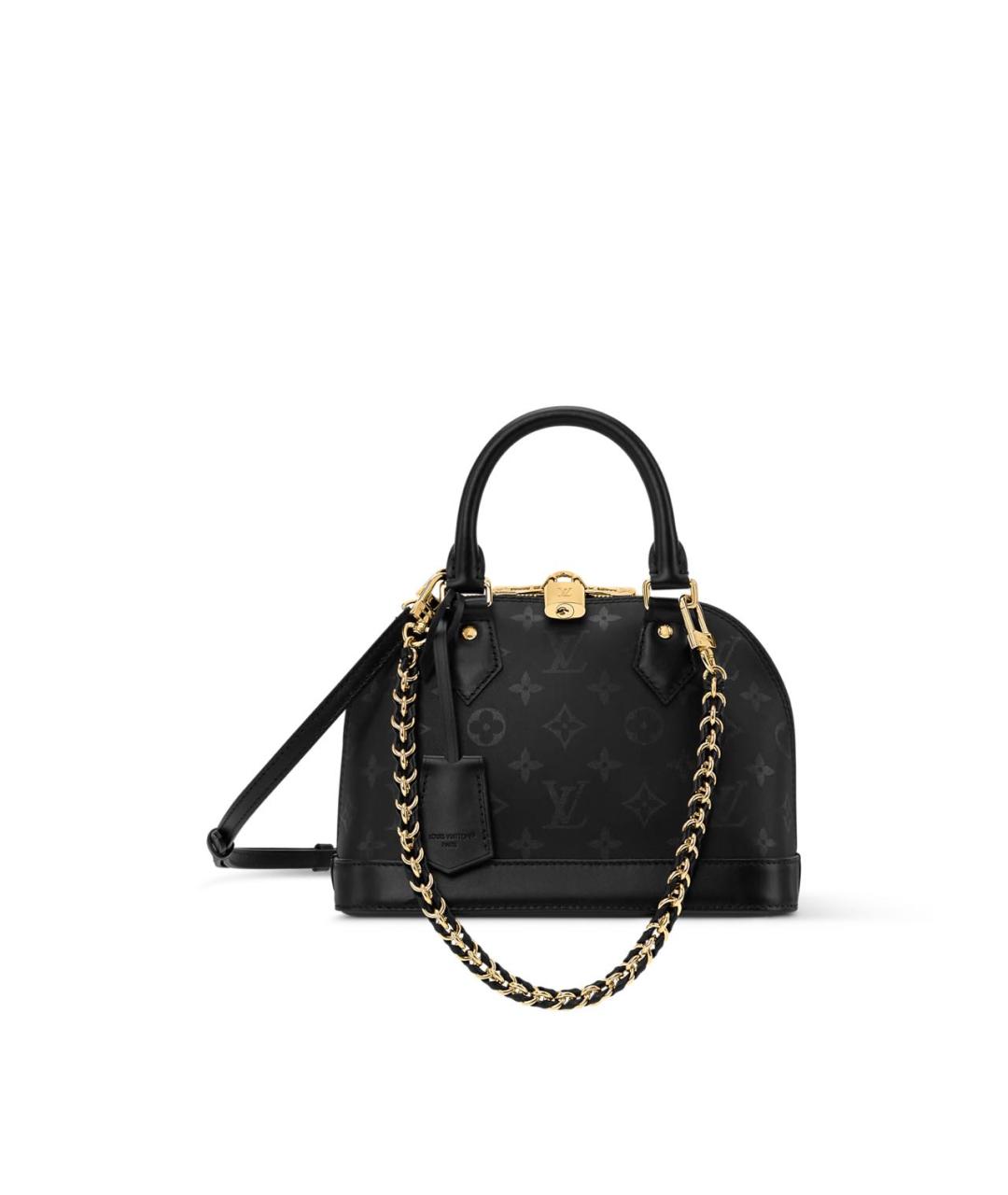 LOUIS VUITTON Черная сумка с короткими ручками, фото 4