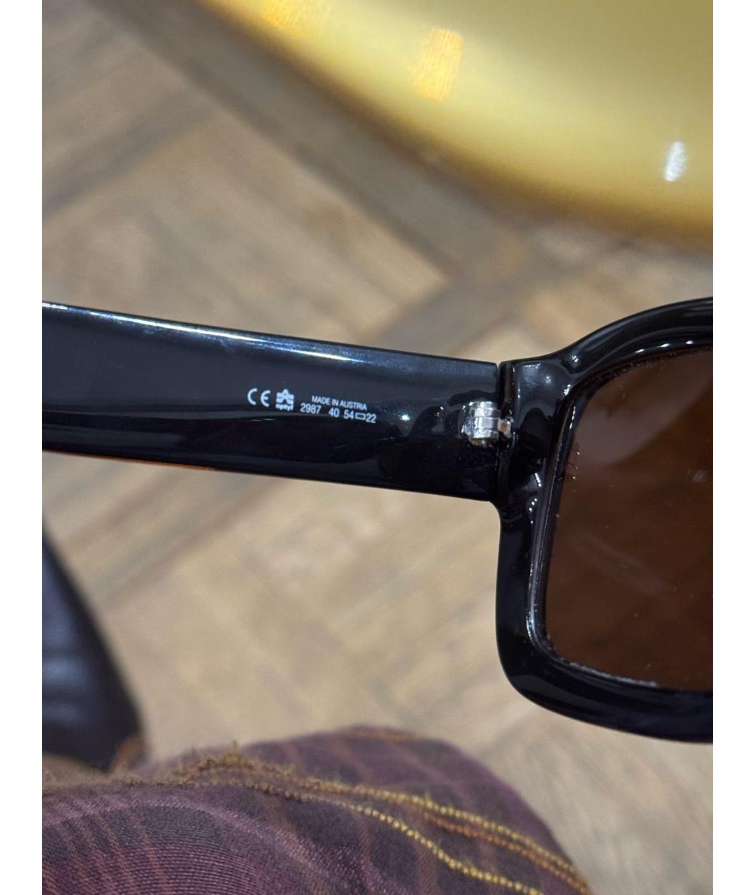 CHRISTIAN DIOR Золотые пластиковые солнцезащитные очки, фото 4