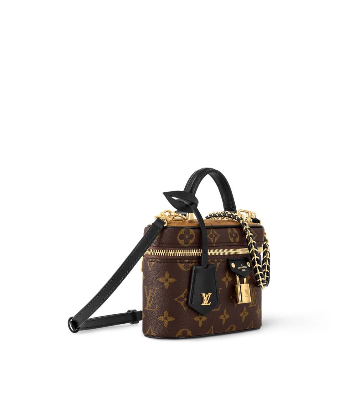 LOUIS VUITTON Коричневая сумка с короткими ручками из канвы, фото 2