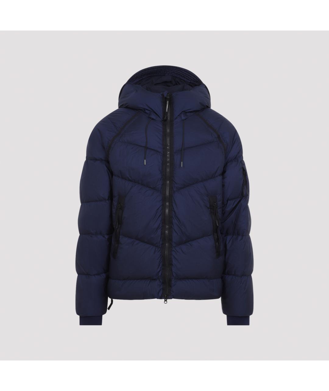 CP COMPANY Синий полиамидовый пуховик, фото 2