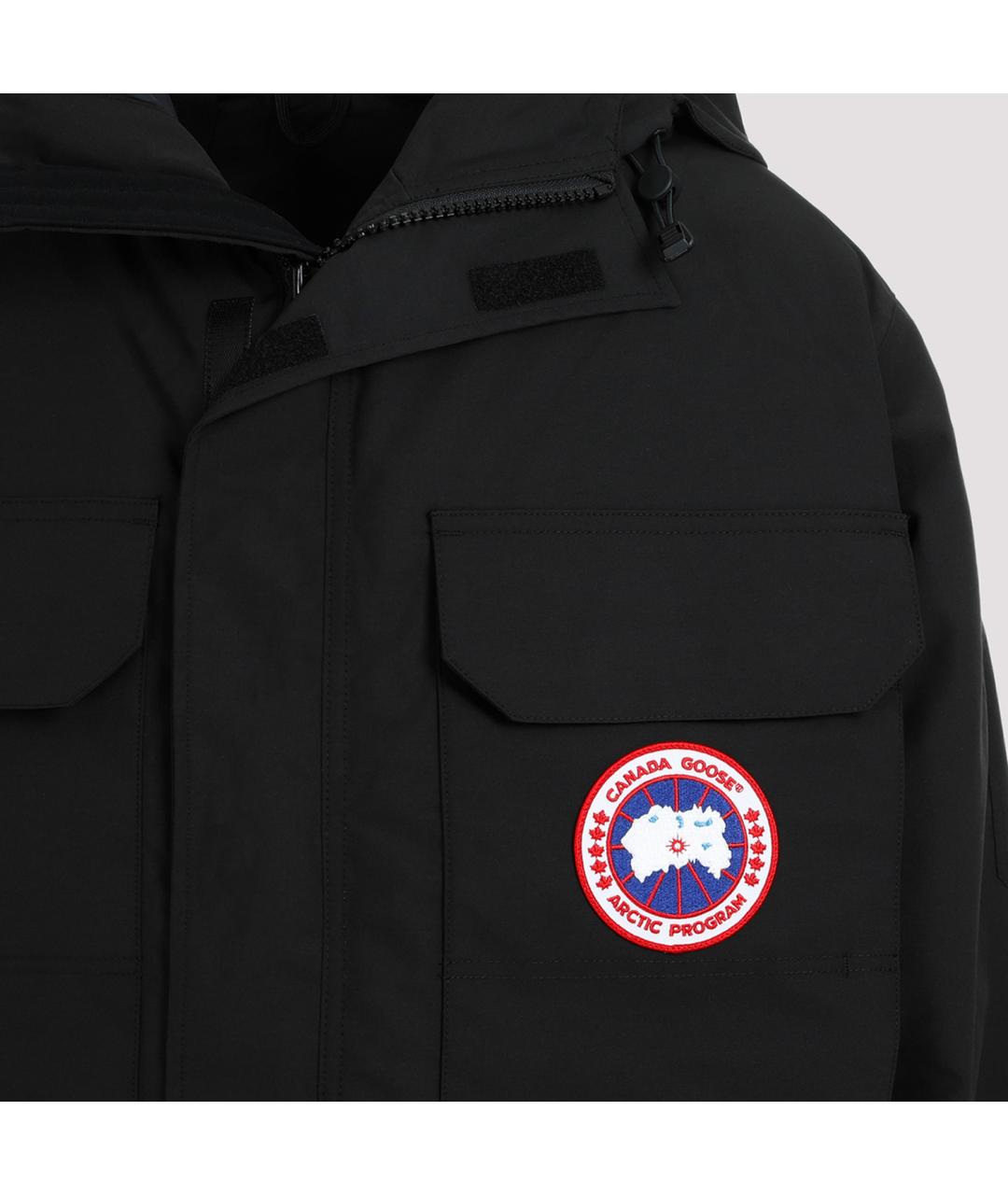 CANADA GOOSE Черная полиэстеровая куртка, фото 5