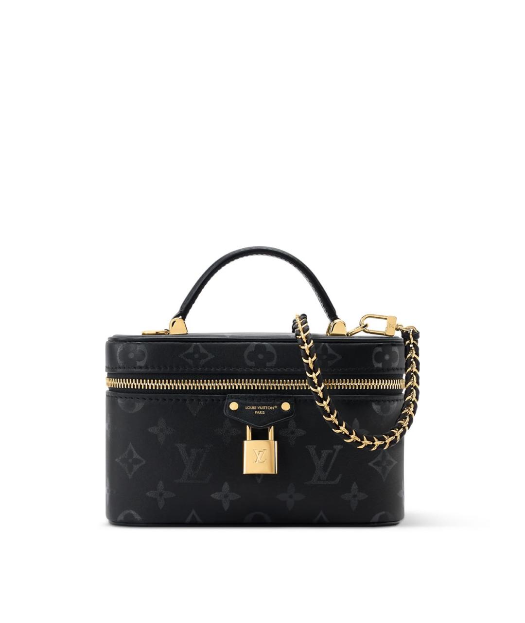 LOUIS VUITTON Черная сумка с короткими ручками, фото 4