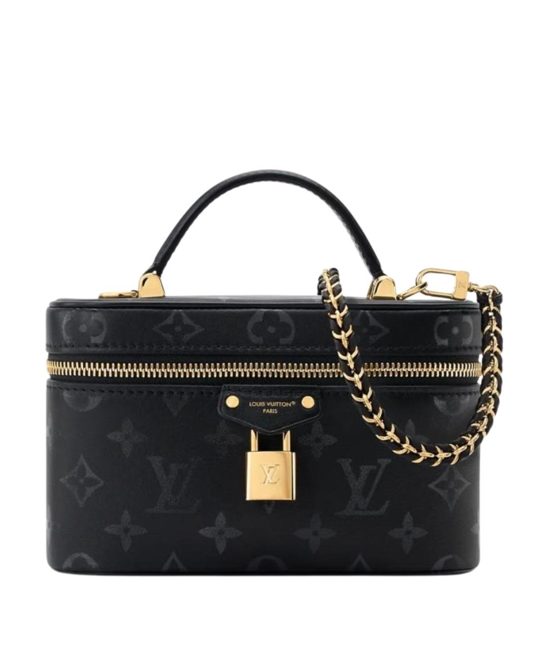 LOUIS VUITTON Черная сумка с короткими ручками, фото 1