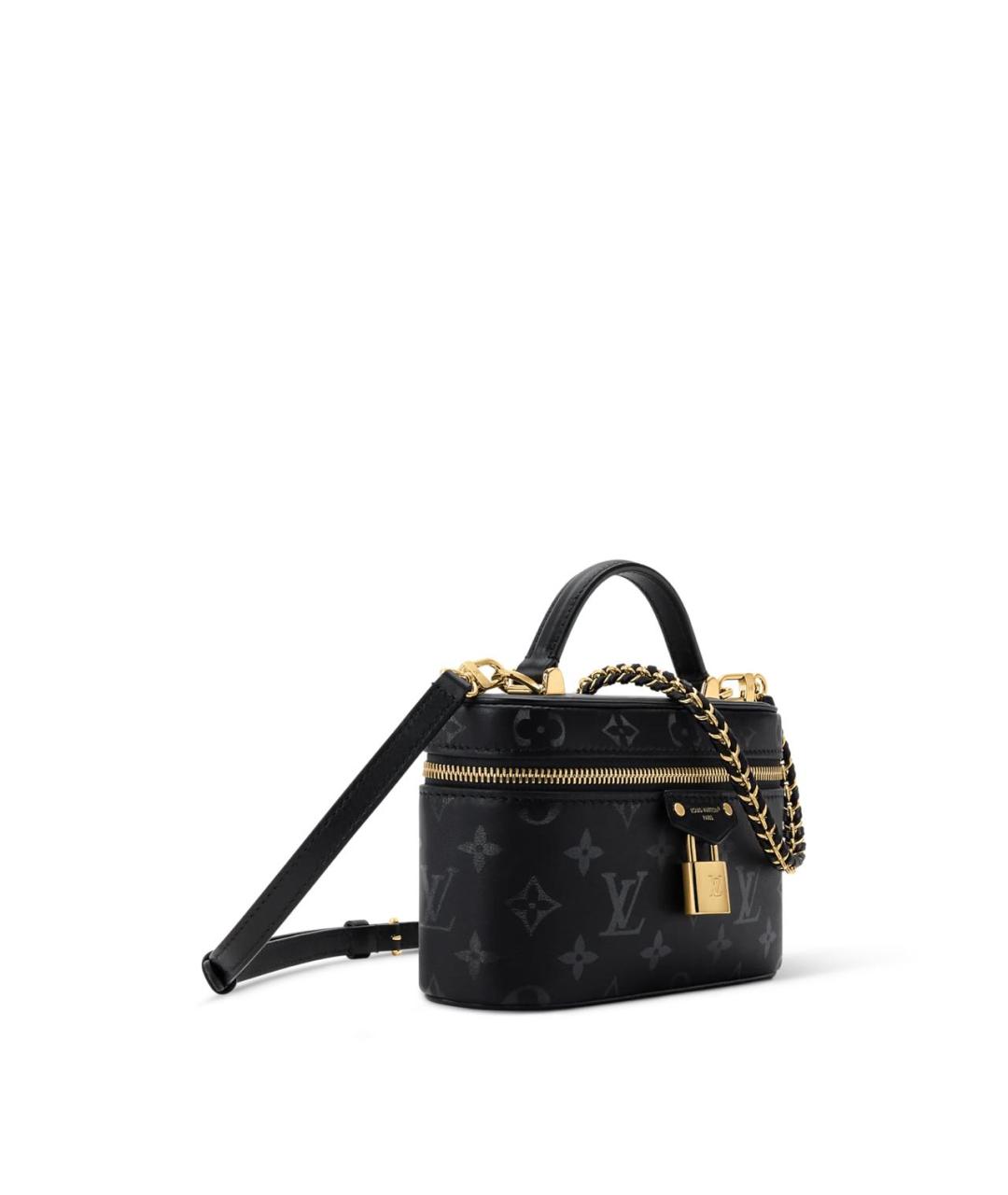 LOUIS VUITTON Черная сумка с короткими ручками, фото 3