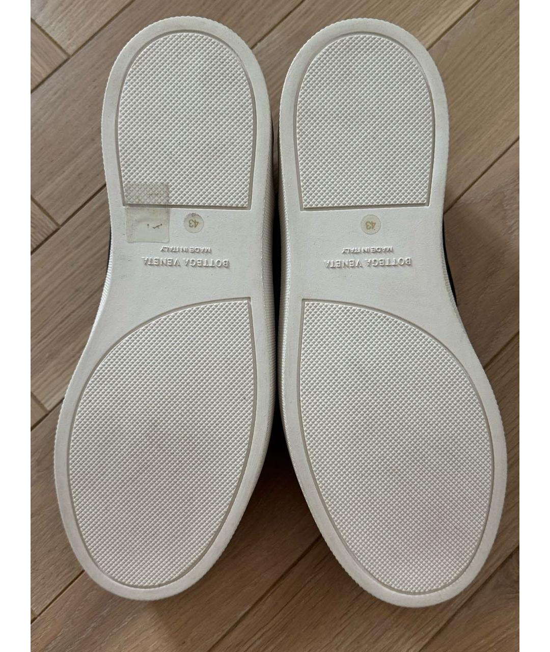 BOTTEGA VENETA Черные кожаные слипоны, фото 8