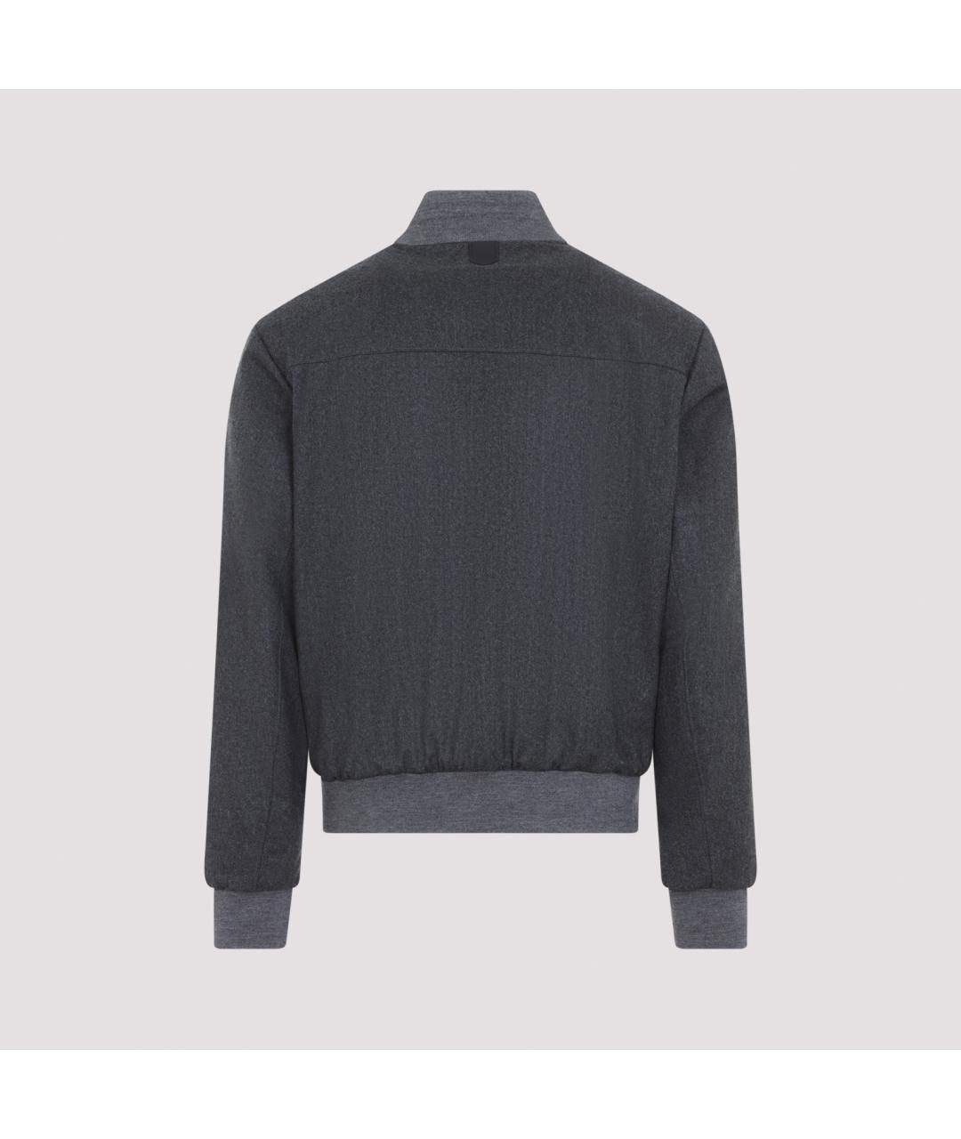CANALI Серая шерстяная куртка, фото 3