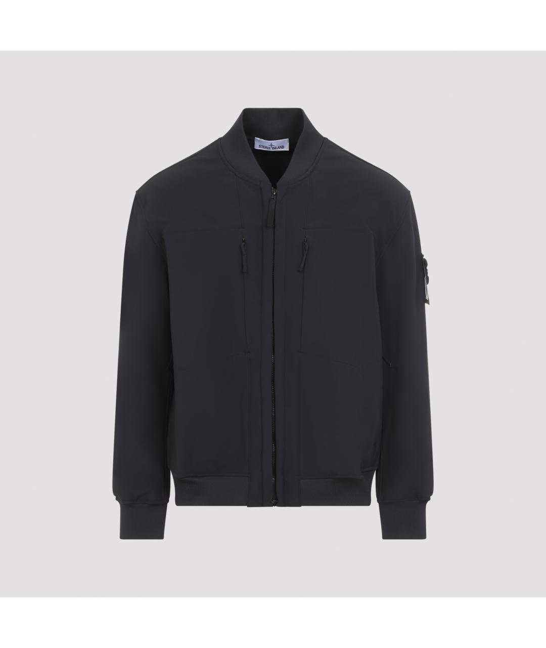 STONE ISLAND Черная полиэстеровая куртка, фото 2
