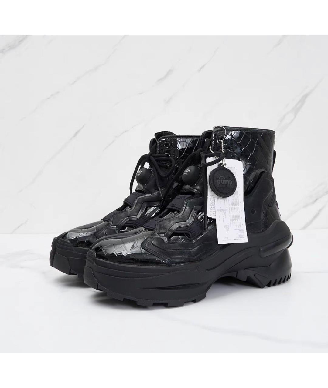 MAISON MARGIELA Черные кожаные ботинки, фото 7