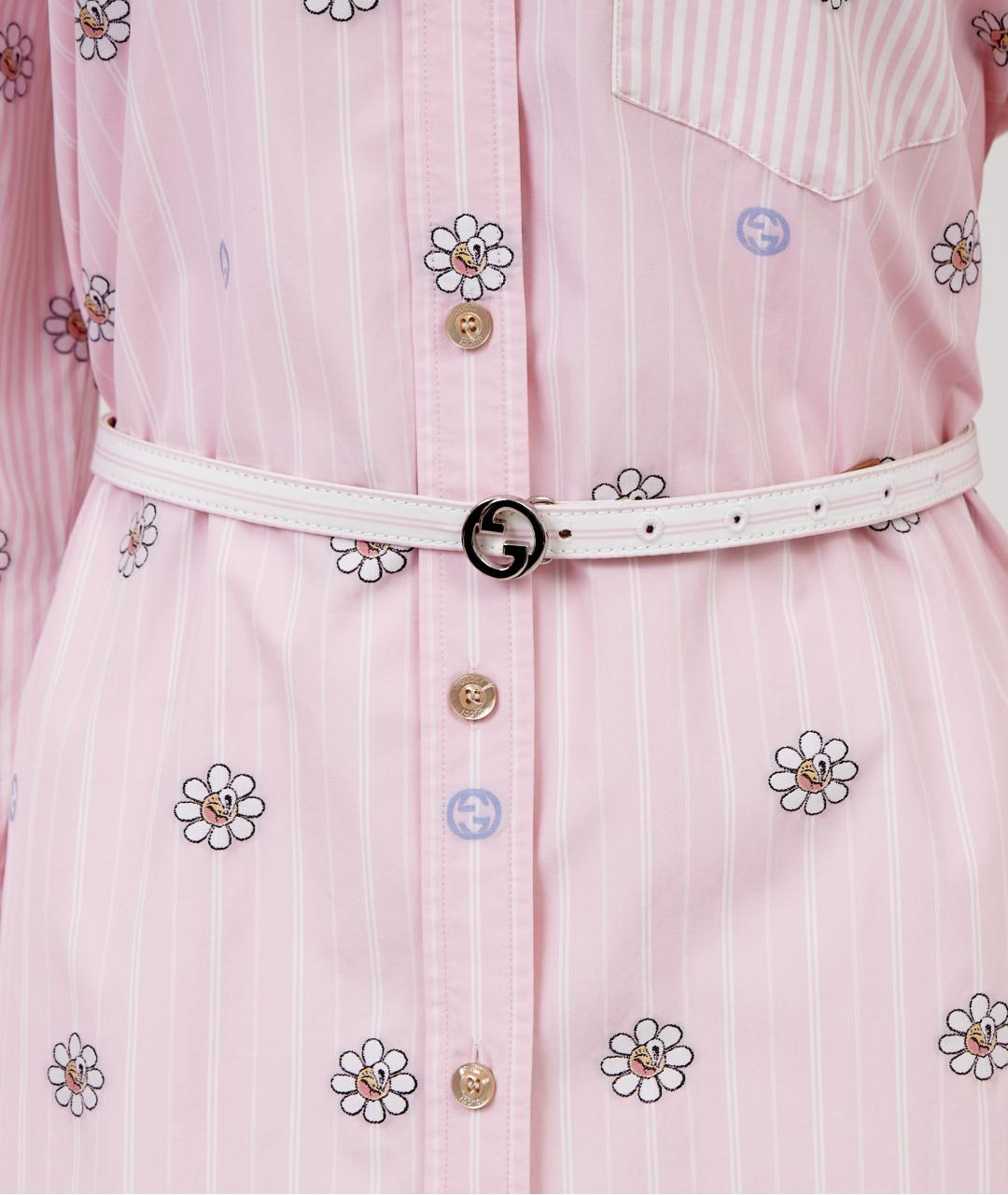 GUCCI Розовая хлопковая рубашка, фото 3