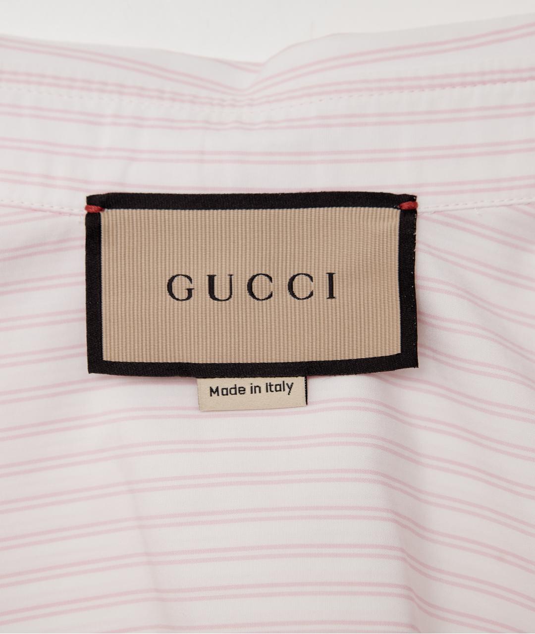 GUCCI Розовая хлопковая рубашка, фото 4