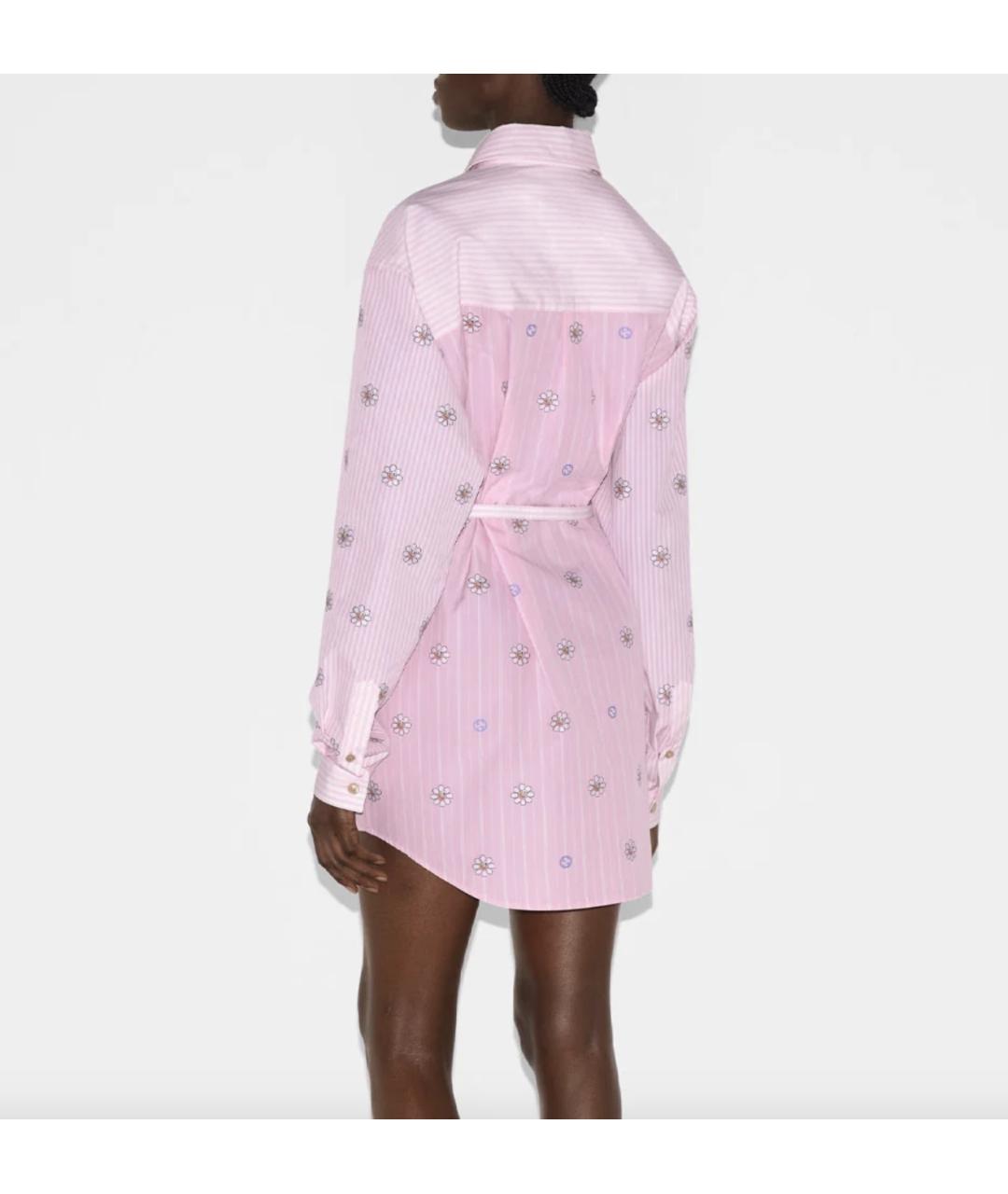 GUCCI Розовая хлопковая рубашка, фото 7