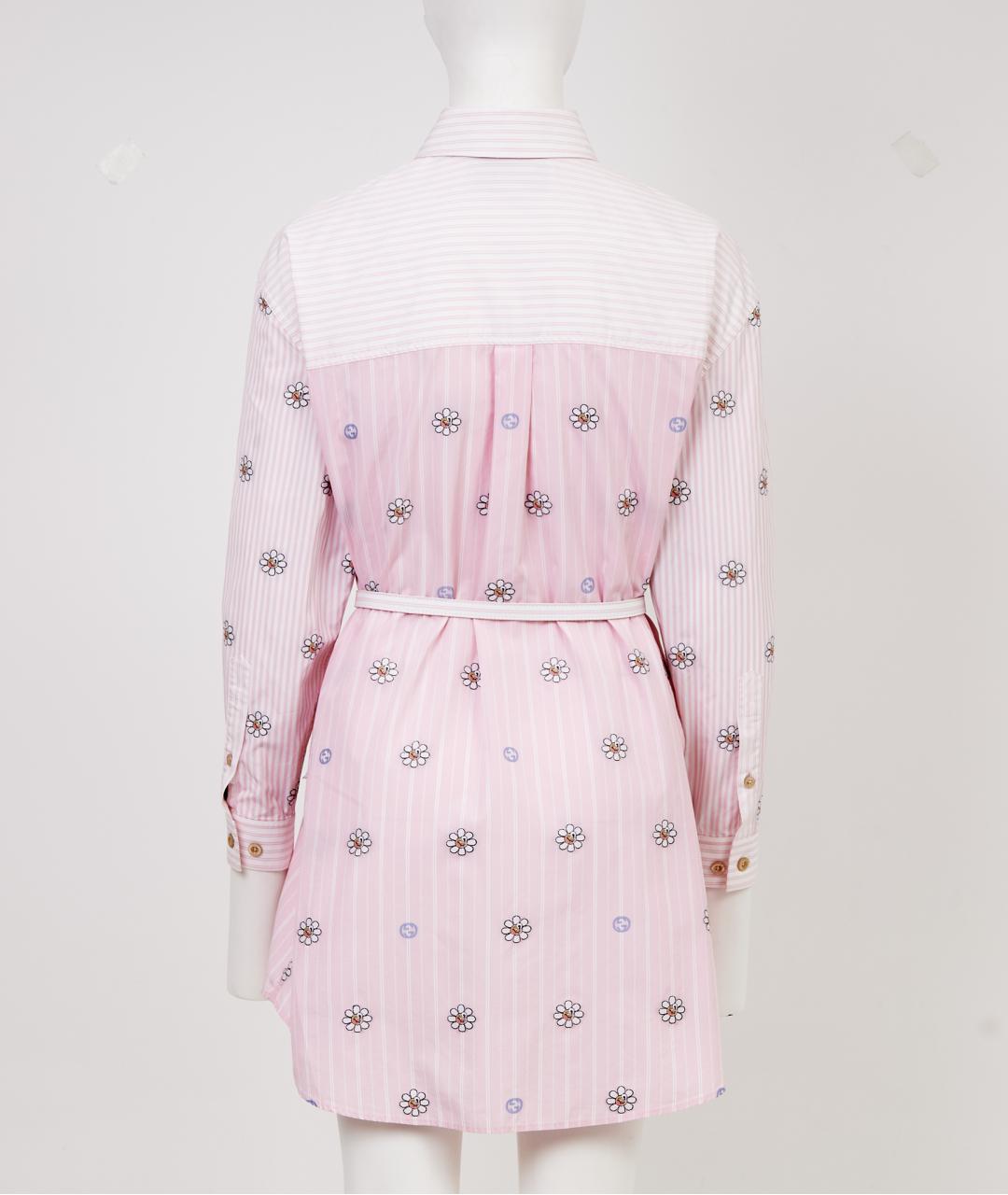 GUCCI Розовая хлопковая рубашка, фото 2