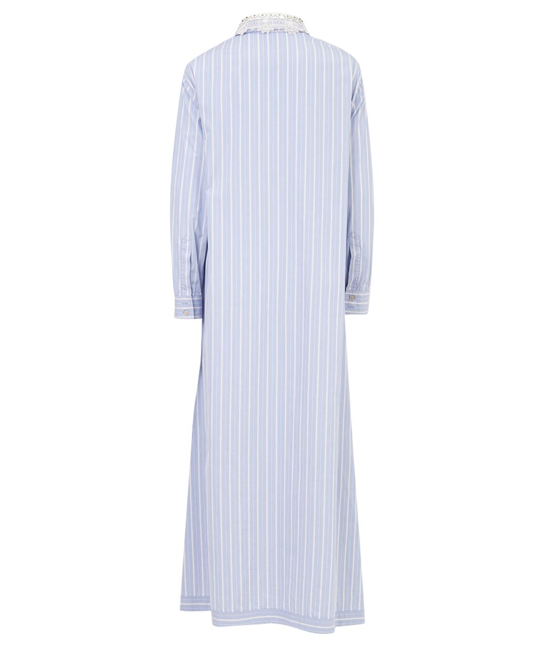 GUCCI Голубая хлопковая рубашка, фото 10