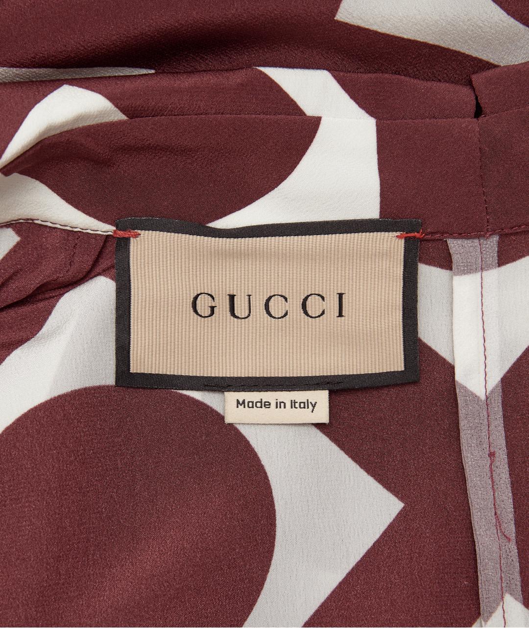 GUCCI Коричневое шерстяное повседневное платье, фото 3