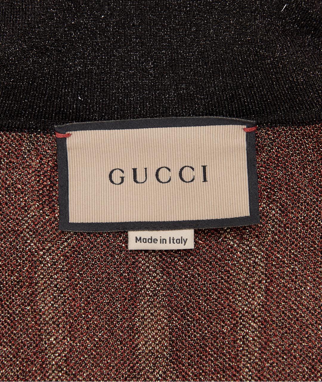 GUCCI Коричневое вискозное повседневное платье, фото 3