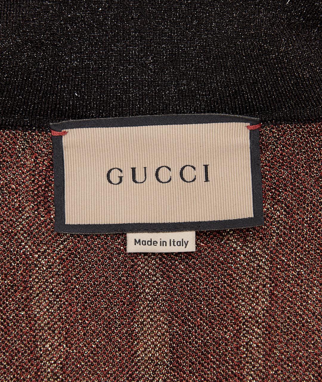 GUCCI Коричневое вискозное повседневное платье, фото 7