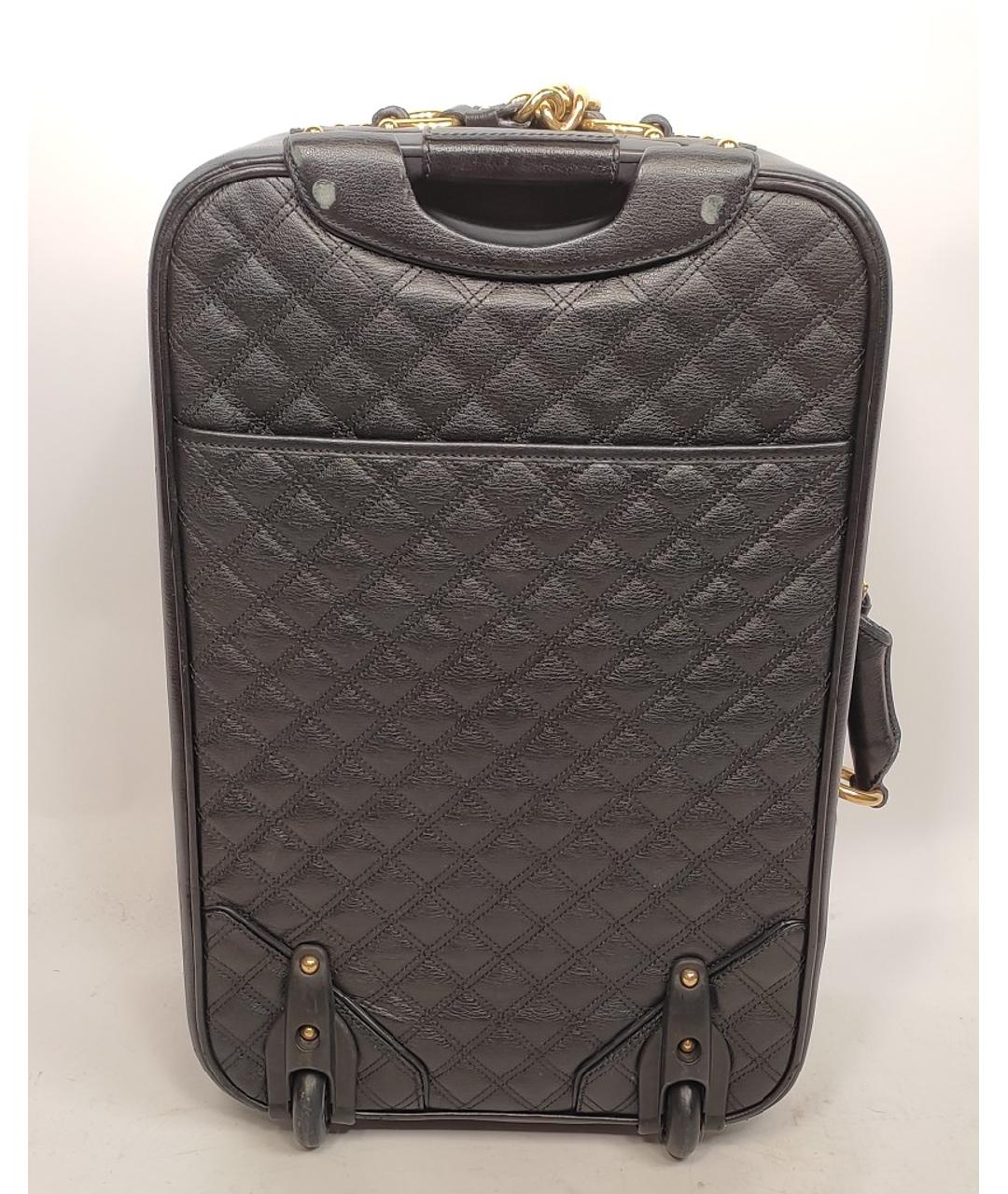 MARC JACOBS Черный кожаный чемодан, фото 3