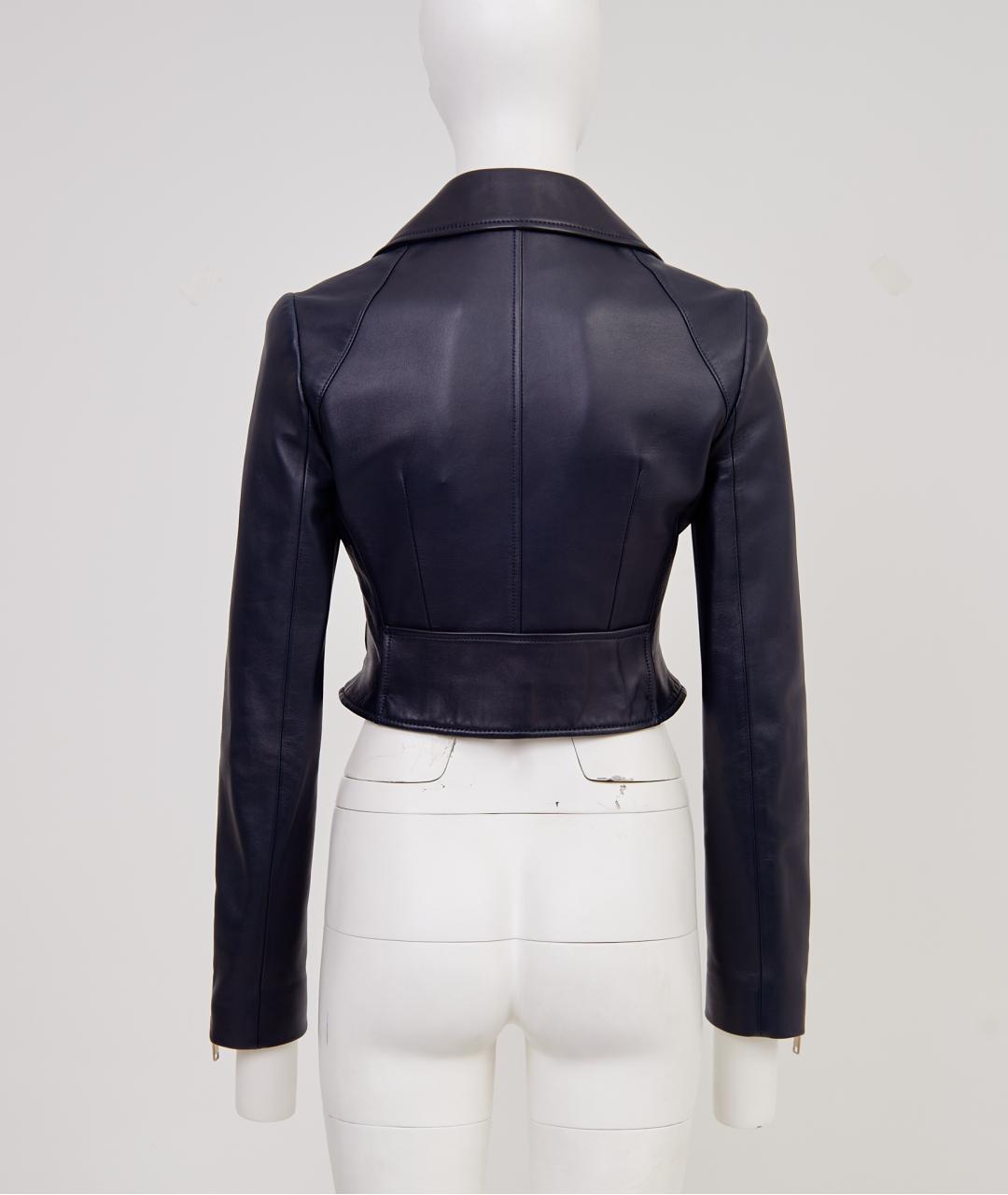 CHRISTIAN DIOR Черная кожаная куртка, фото 2