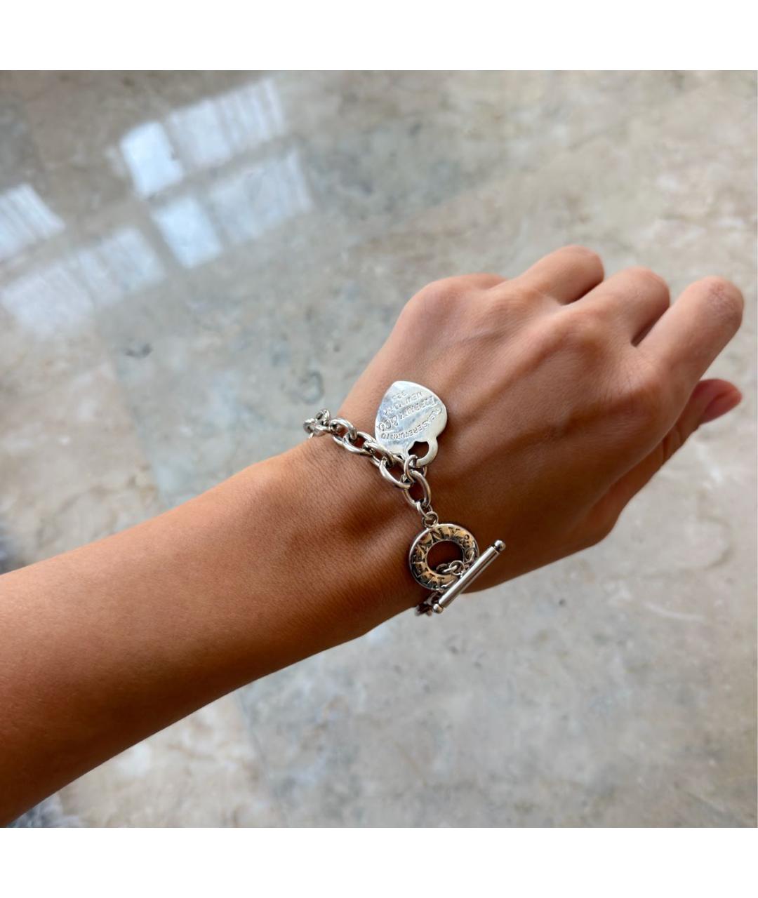 TIFFANY&CO Серебряный серебряный браслет, фото 4